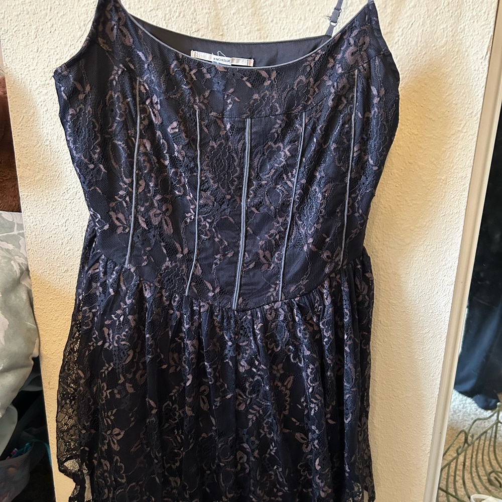 Kimchi Blue Women's Black and Purple Playsuit-romper